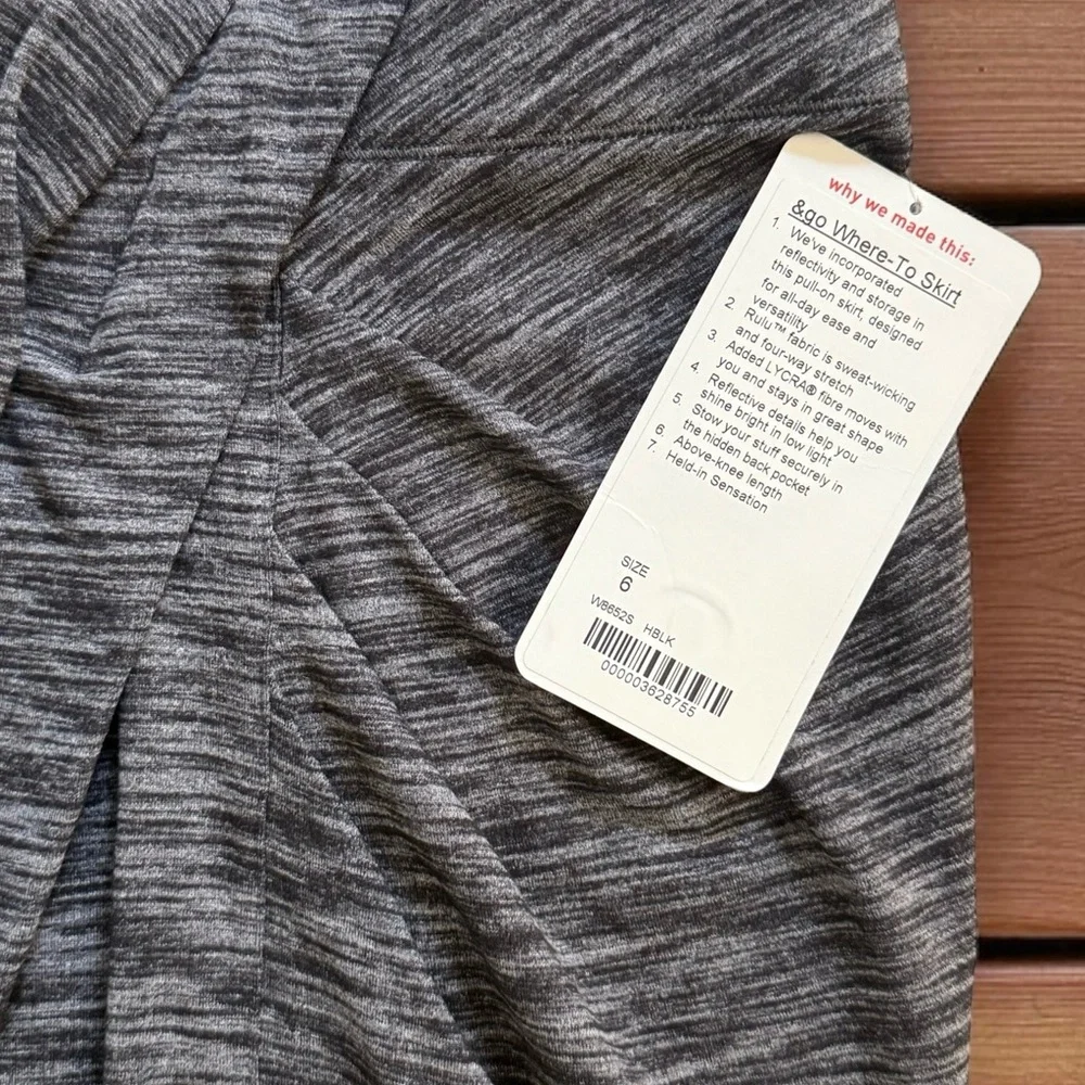 NWT Lululemon Where To Skirt! Grey! Size 6! New!